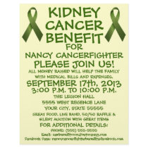 Kidney Cancer Benefit Cartoon Flyer