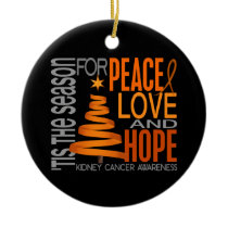 Kidney Cancer Christmas 1 Ornaments