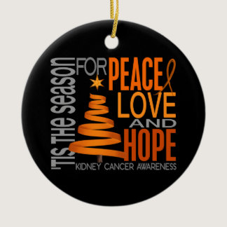 Kidney Cancer Christmas 1 Ornaments