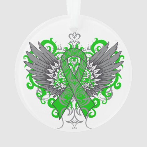 Kidney Cancer Cool Awareness Wings Ornament