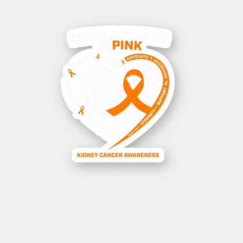 Kidney Cancer Fighter Warrior Survivor Awareness M Sticker
