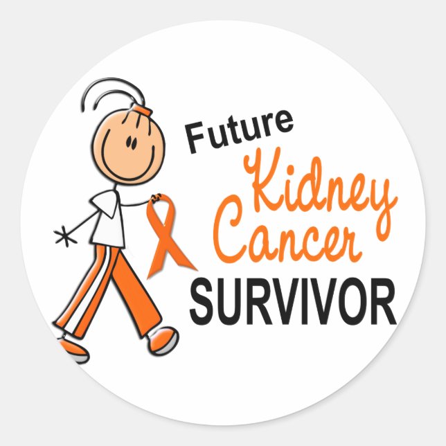Kidney Cancer Future Survivor SFT Classic Round Sticker (Front)