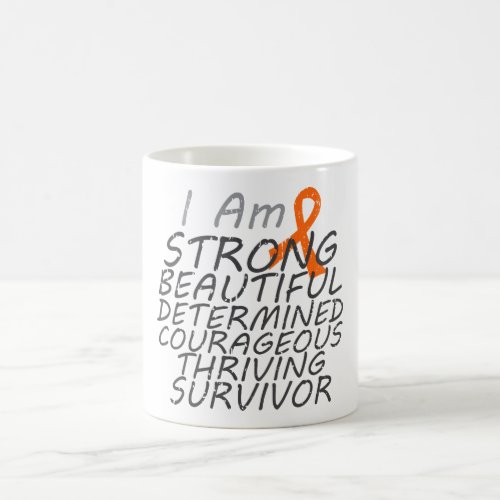 Kidney Cancer  I Am Strong Survivor Coffee Mug