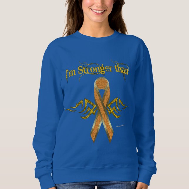 Kidney Cancer Ladies Sweatshirt (Front)