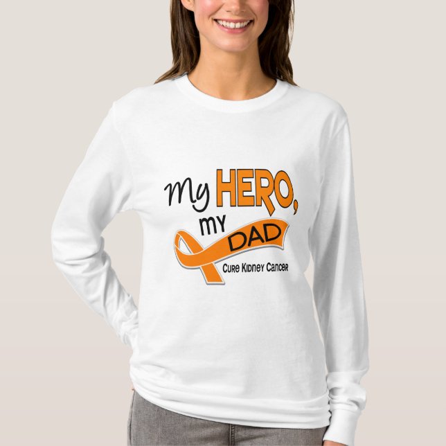 Kidney Cancer MY HERO MY DAD 42 T-Shirt (Front)