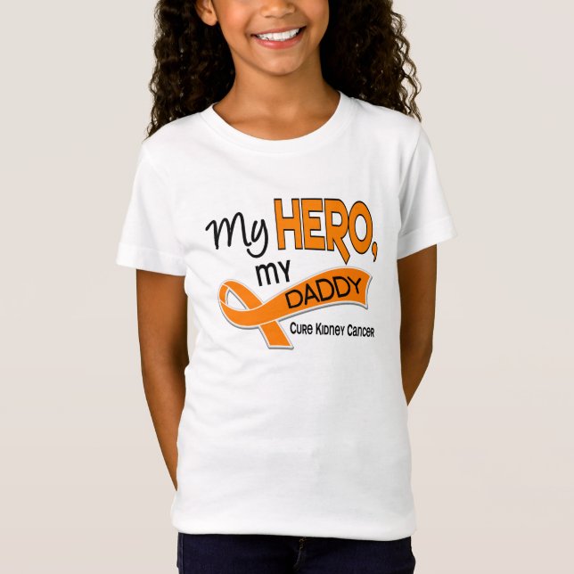 Kidney Cancer MY HERO MY DADDY 42 T-Shirt (Front)