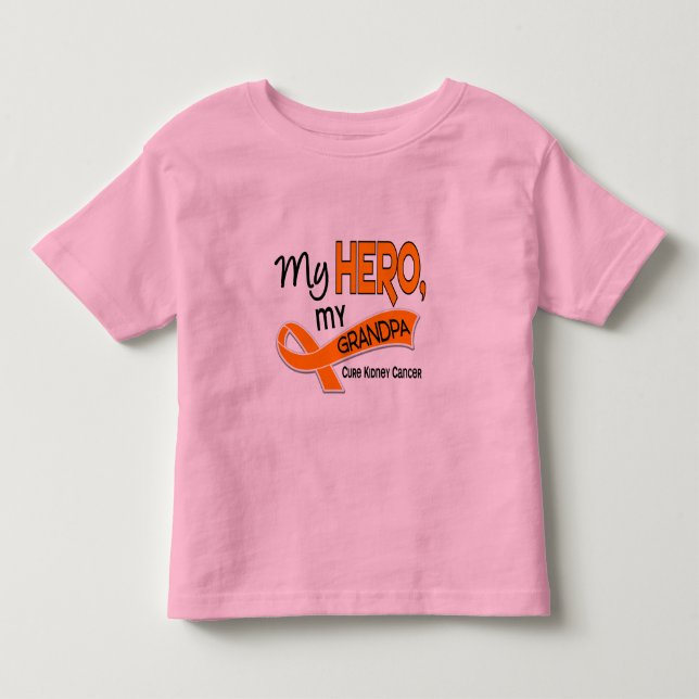 Kidney Cancer MY HERO MY GRANDPA 42 Toddler T-shirt (Front)