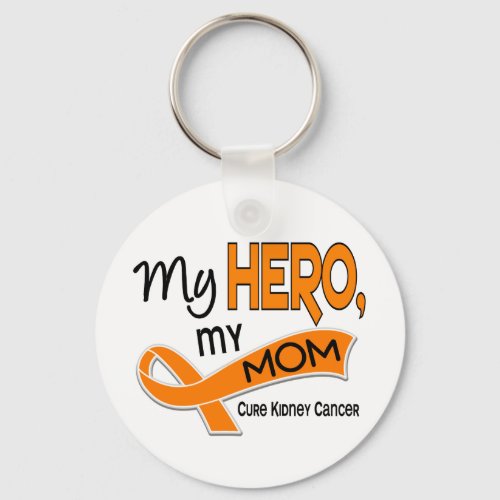 Kidney Cancer MY HERO MY MOM 42 Keychain