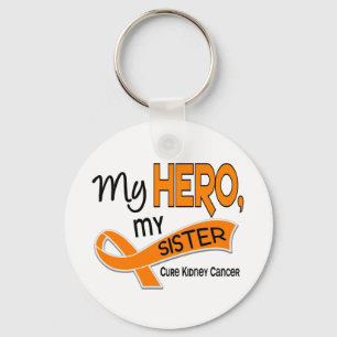 Kidney Cancer MY HERO MY SISTER 42 Keychain