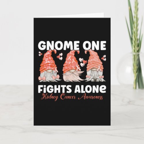 Kidney Cancer Orange Ribbon Gnome Card