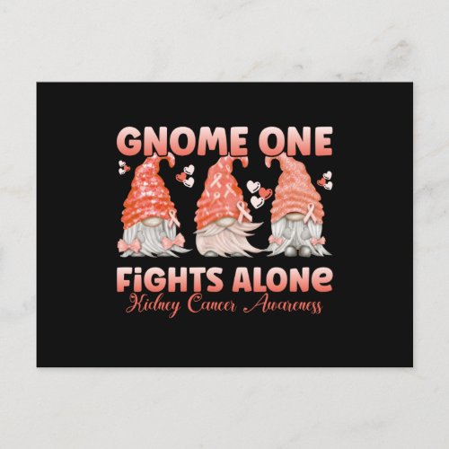 Kidney Cancer Orange Ribbon Gnome Postcard