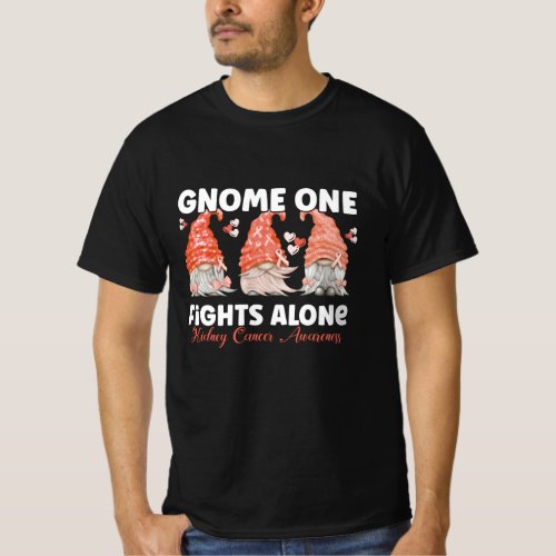 Kidney Cancer Orange Ribbon Gnome T_Shirt