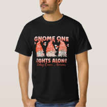 Kidney Cancer Orange Ribbon Gnome T-Shirt