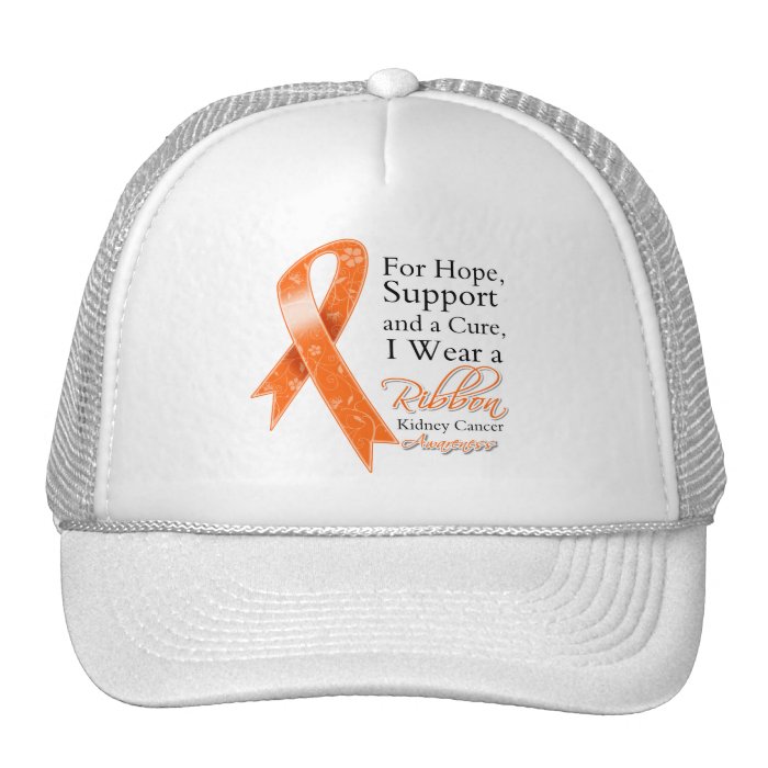Kidney Cancer Support Hope Awareness Mesh Hat