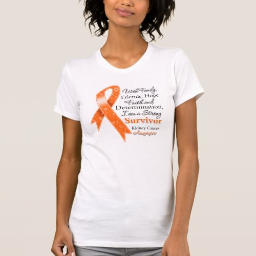 Kidney Cancer Support Strong Survivor 2 T_Shirt