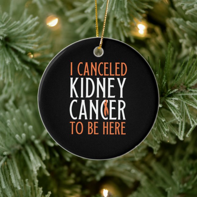 Kidney Cancer Survivor Ceramic Ornament (Tree)