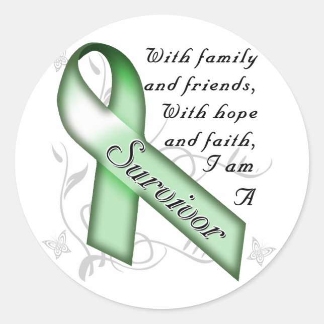 Kidney Cancer Survivor Classic Round Sticker (Front)