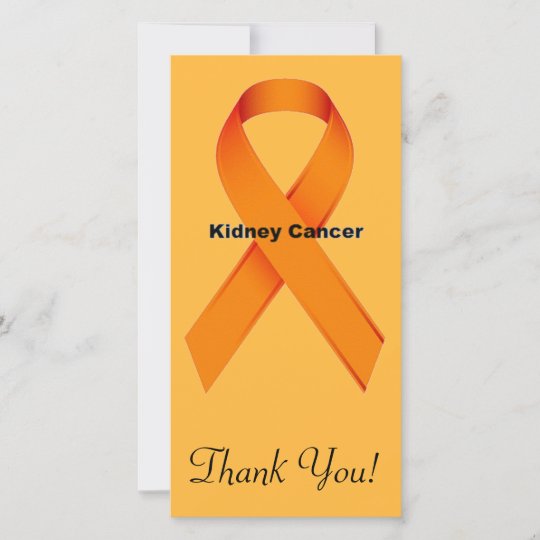 Kidney Cancer Thank You Card | Zazzle.com