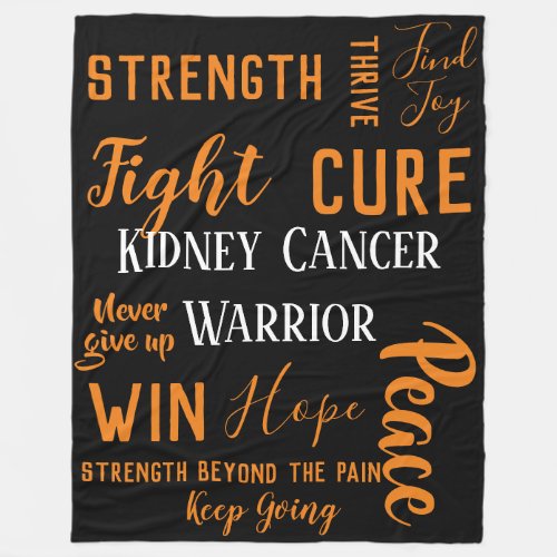 Kidney Cancer Warrior large blanket