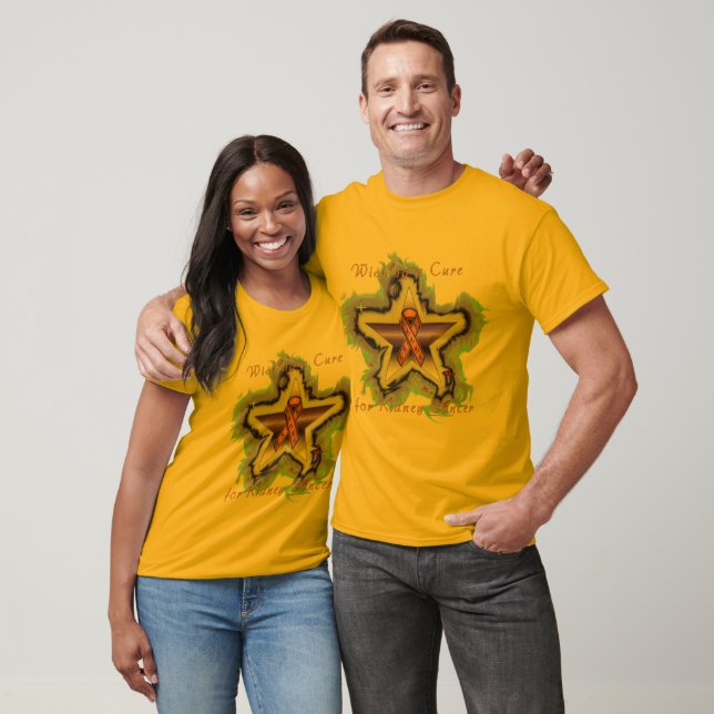Kidney Cancer Wish Star Men's Tie-Dye T-shirt (Unisex)