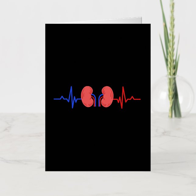Kidney Dialysis Nurse Nephrology Nurse Foil Greeting Card (Front)