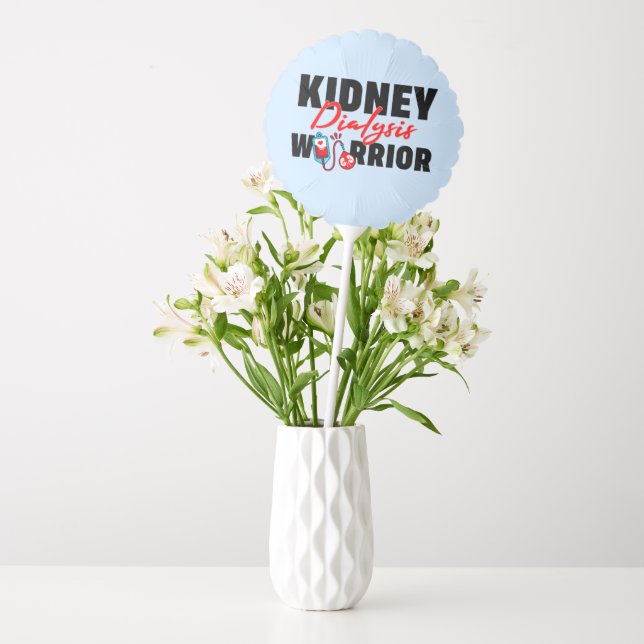 Kidney Dialysis Warrior Kidney Recipient  Balloon (Vase)