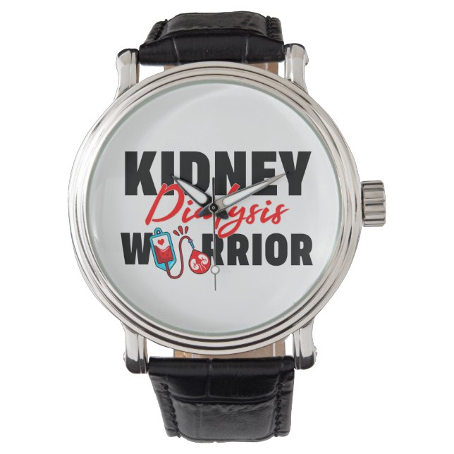 Kidney Dialysis Warrior Kidney Recipient  Watch (Front)