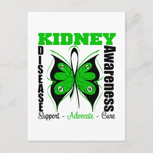 Kidney Disease Awareness Butterfly Postcard