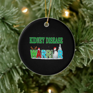 Kidney Disease Awareness Ceramic Ornament