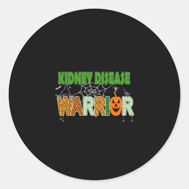 Kidney Disease Awareness Classic Round Sticker | Zazzle