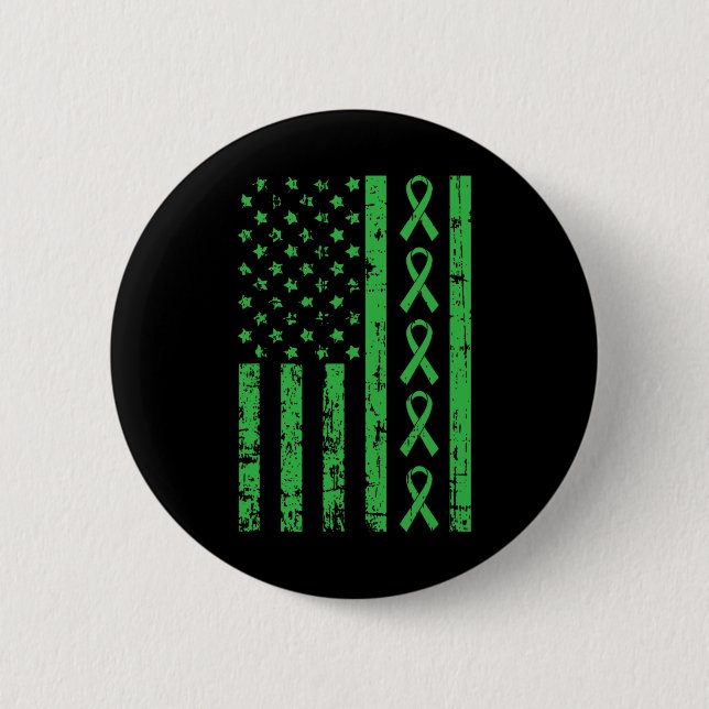 Kidney Disease Awareness Mama Of A Warrior Mom  Button (Front)