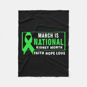 Kidney Disease Awareness Month Fleece Blanket