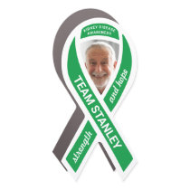 Kidney Disease Awareness Photo Green Ribbon Car Magnet