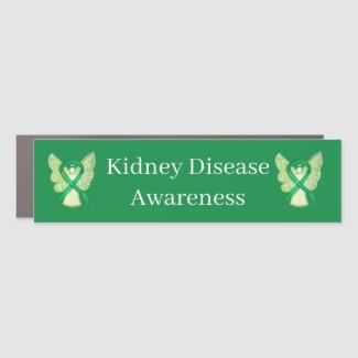Kidney Disease Awareness Ribbon Custom Car Magnet