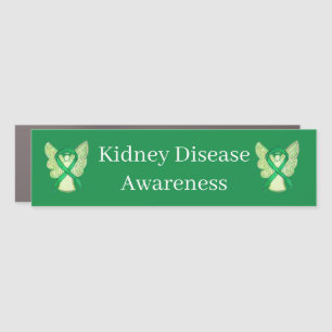 Kidney Disease Awareness Ribbon Custom Car Magnet