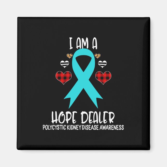 Kidney Disease Awareness Ribbon I Am A Hope Deale  Magnet (Front)