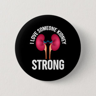 Kidney Disease Awareness Shirt Button
