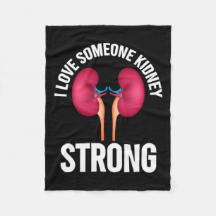 Kidney Disease Awareness Shirt Fleece Blanket