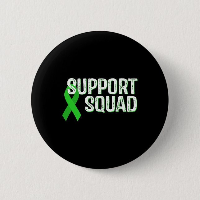 Kidney Disease Awareness Support Squad  Button (Front)