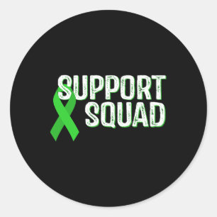 Kidney Disease Awareness Support Squad Classic Round Sticker