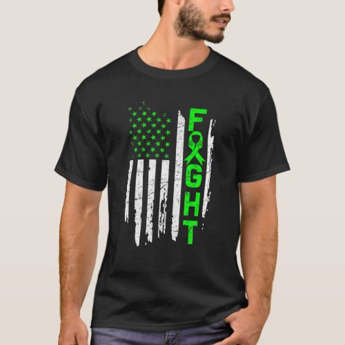 Kidney Disease Awareness Tees American Flag Distre