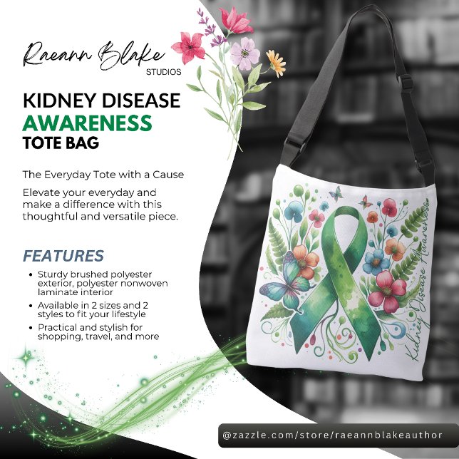 Kidney Disease Awareness Tote Bag (Creator Uploaded)