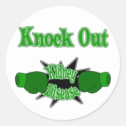 Kidney Disease Classic Round Sticker