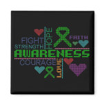 Kidney Disease Colorful Slogans Magnet