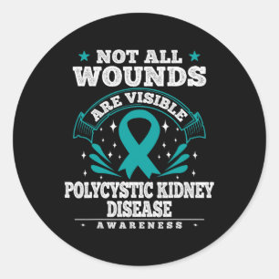 Kidney Disease Gift - Pkd Awareness  Classic Round Sticker