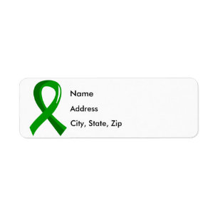 Kidney Disease Green Ribbon 3 Label