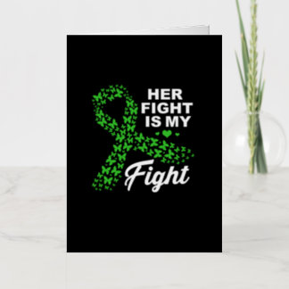 Kidney Disease Her Fight Is My Fight Butterfly Foil Greeting Card