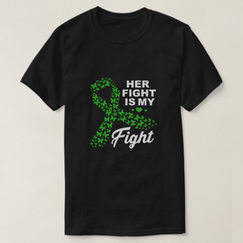 Kidney Disease Her Fight Is My Fight Butterfly T_Shirt