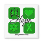 Kidney Disease Hope Love Inspire Awareness Magnet