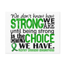 Kidney Disease How Strong We Are Postcard